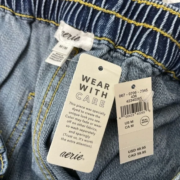 NWT Aerie Daydream Denim Distressed Shorts M - Picture 10 of 13